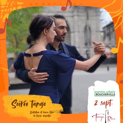 Soirée tango - Initiation et danse libre Place Lionel-Daunais - Événement gratuit